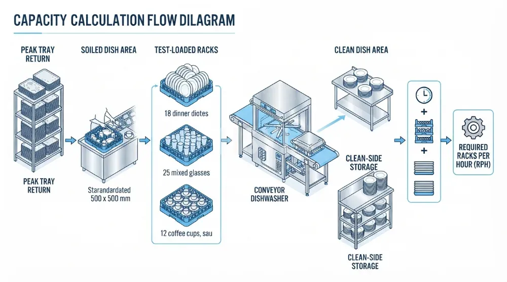How to Calculate Commercial Dishwasher Capacity image 2