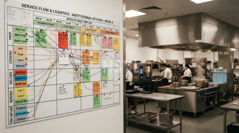 Canteen Kitchen Equipment List by Menu and Service Wave image 1