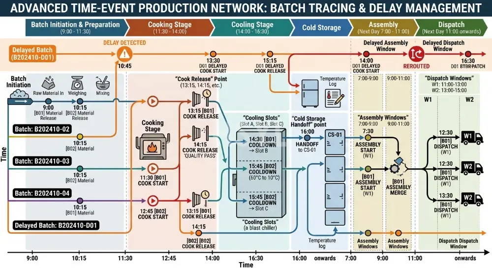 Cook-Chill Production Scheduling: Connect Cooking, Cooling, Storage and Dispatch image 1