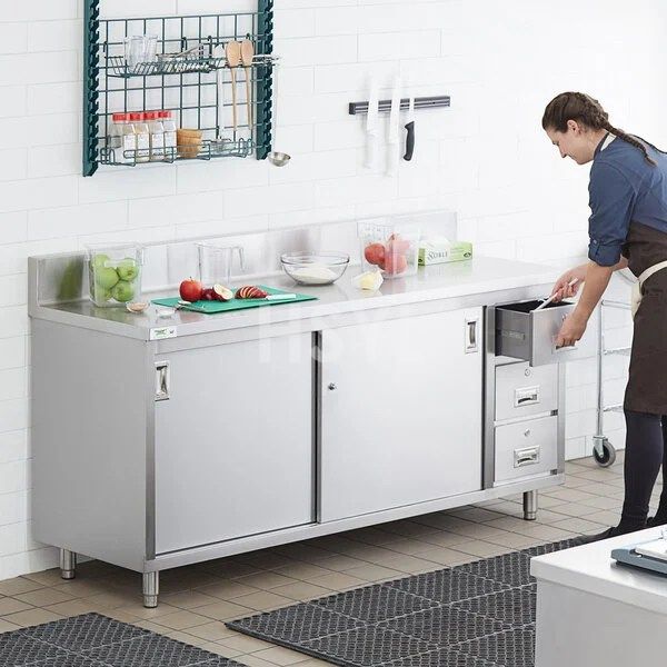 Stainless Steel Work Table with Drawers