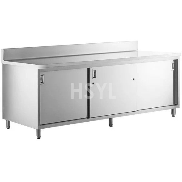 Stainless Steel Enclosed Base Work Table