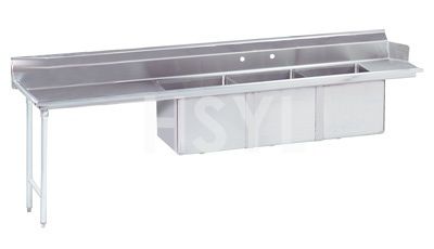 3 Compartment Sink Dishtable