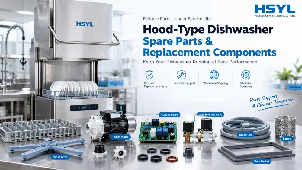 Hood-Type Dishwasher Spare Parts & Replacement Components image 1