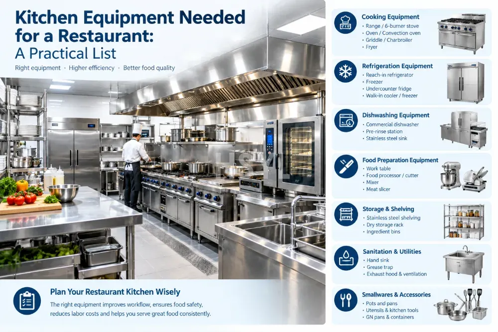 Kitchen Equipment Needed for a Restaurant: A Practical List image 1