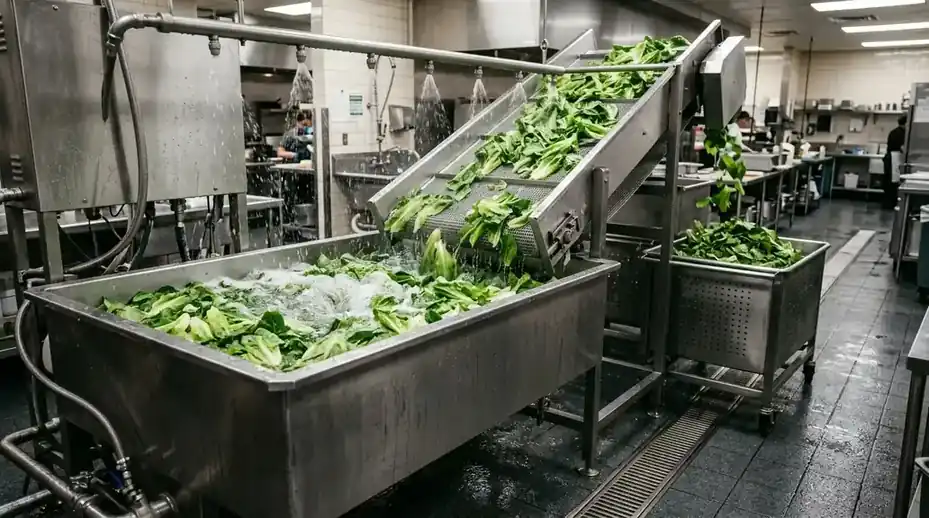 Commercial Vegetable Washing Machine Guide: Air-Bubble vs. Vortex Hydro-Flow & Aqueous Ozone Sanitation image 1