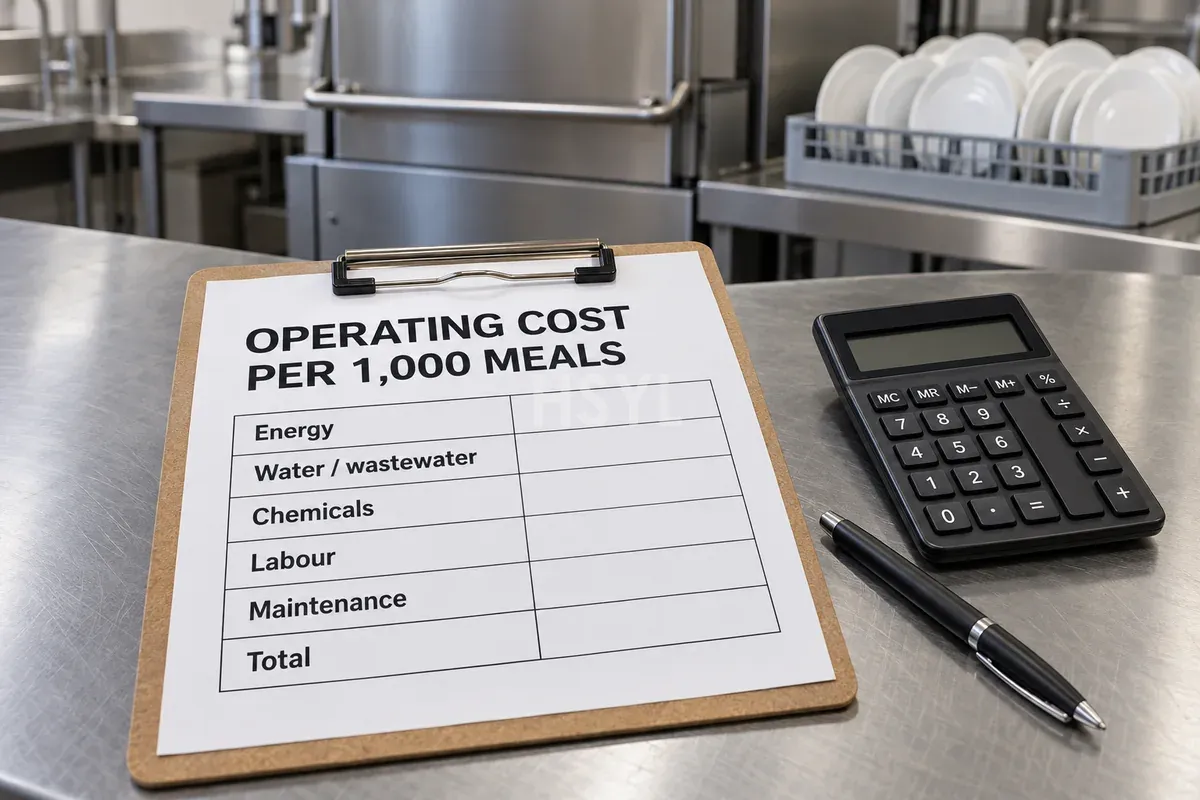 Commercial Dishwasher Operating Cost per 1,000 Meals image 2