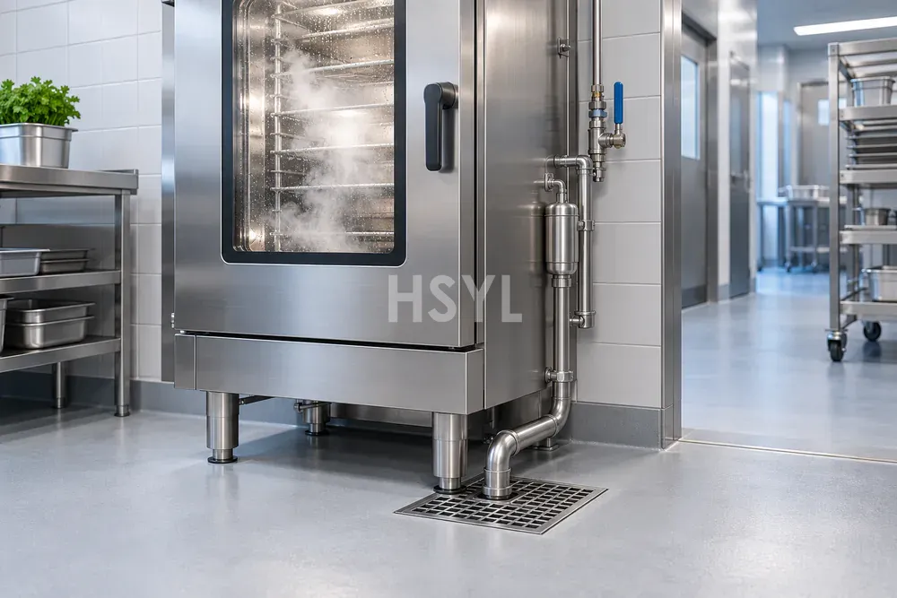Steam Cooker Condensate Drainage: Coordinate the Interfaces image 1