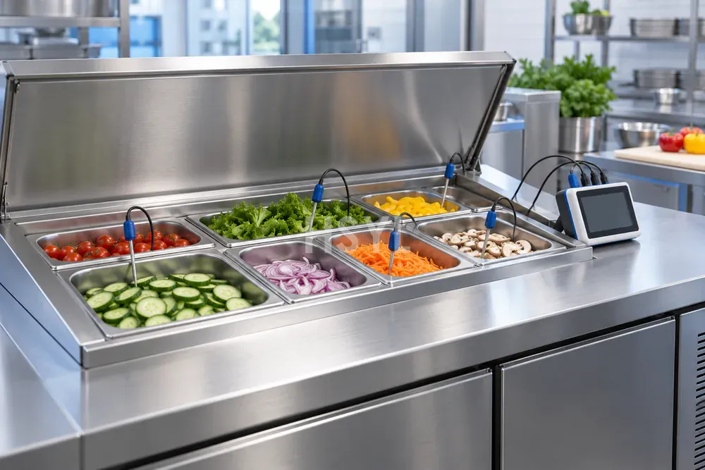 Refrigerated Prep Tables: Validate Ingredient Pan Temperatures image 1