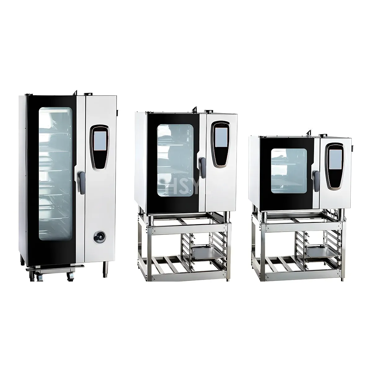 6-Tray Countertop Touchscreen Commercial Combi Steamer Oven