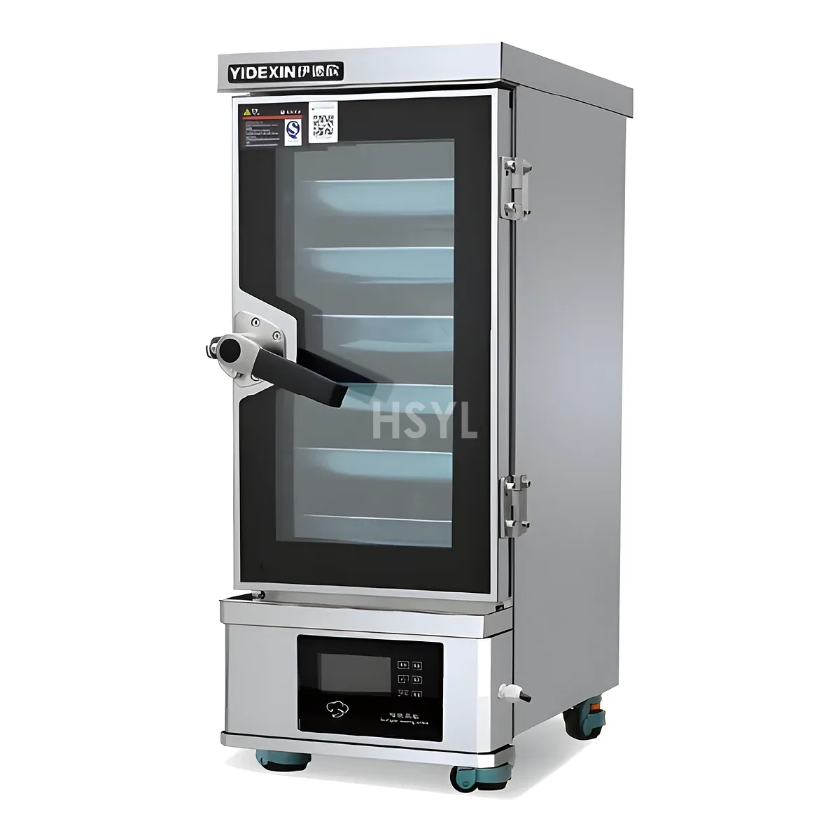 Tempered Glass-Door Digital Commercial Steaming Cabinet