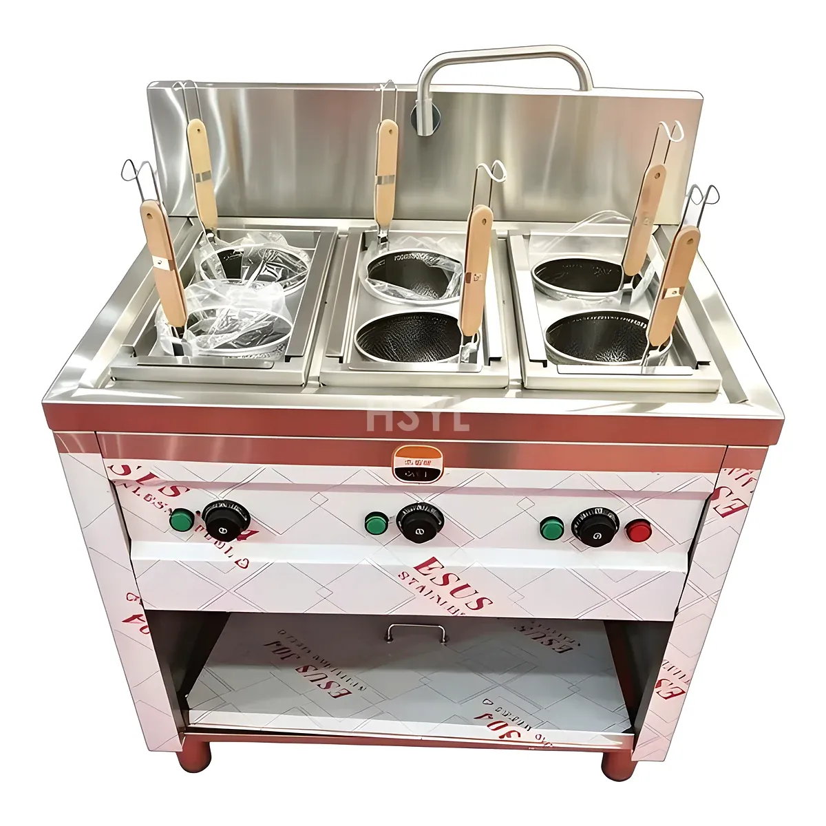 Floor-Standing 6-Basket Commercial Electric Noodle & Pasta Cooker