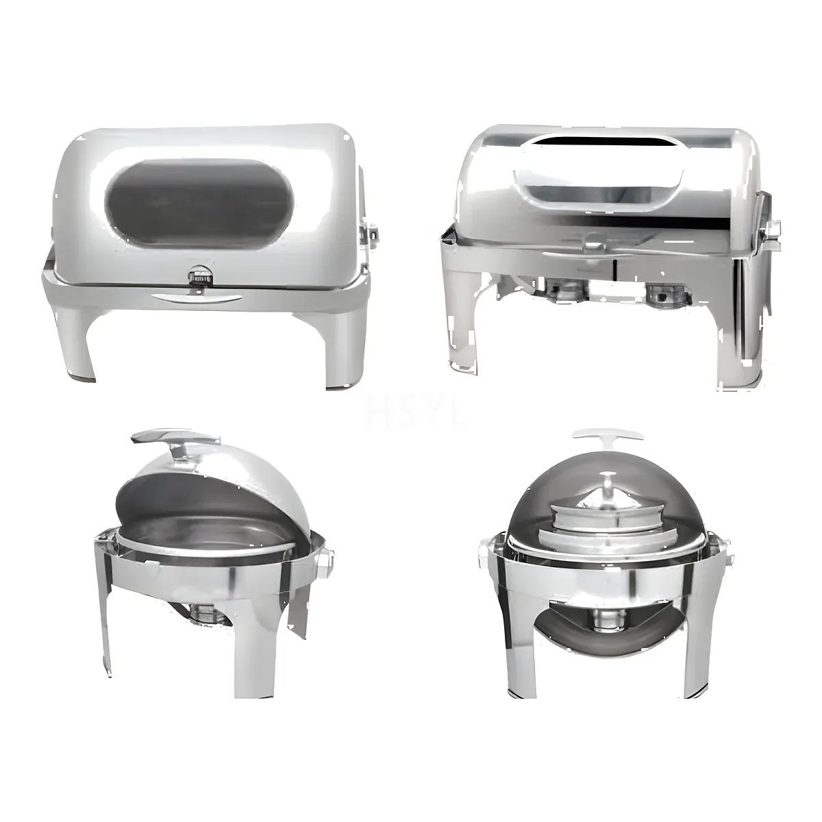 Hydraulic Glass-Lid Induction & Fuel Chafing Dish Series